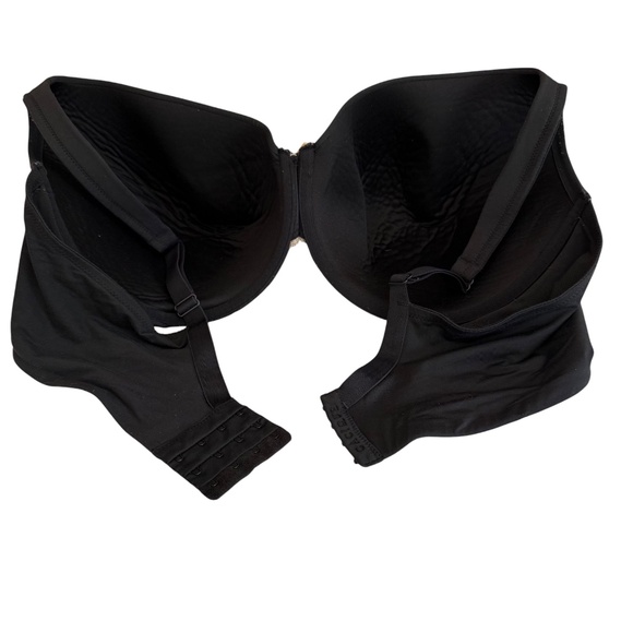 Cacique Lightly Lined Full Coverage Black Bra Women's Size 44DDD - Picture 8 of 16